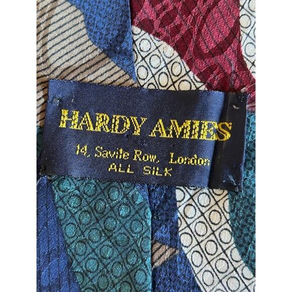 Vintage Hardy Amies All Silk Ties – Set of 3  Classic 1990s Patterns - Picture 5 of 5